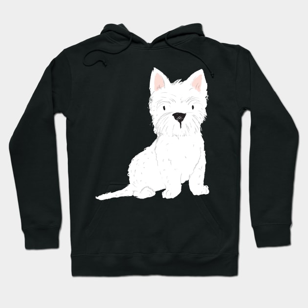 Westie Hoodie by JunkyDotCom